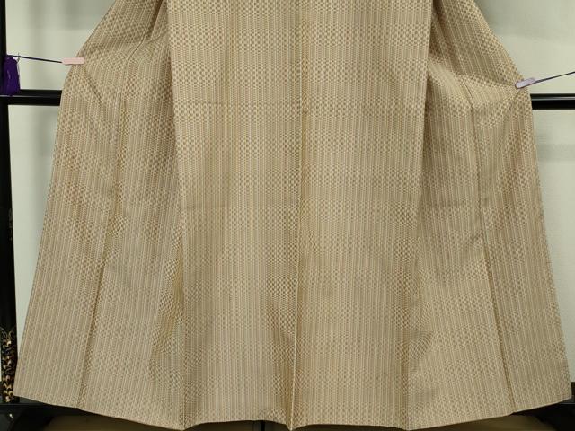 平和屋本店●極上　山下八百子　本場黄八丈　市松綾織　逸品　未使用　DZAB3277kh6