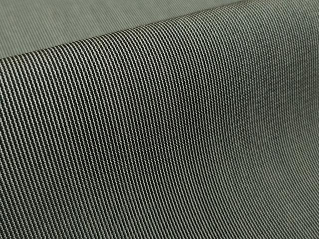 平和屋本店●極上　お召　毛万筋　墨色×薄鈍色　逸品　DZAB2538kh6