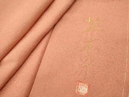 平和屋着物■江戸小紋　作家物　草木染　鮫小紋柄　正絹　逸品　未使用　DABG6662cd