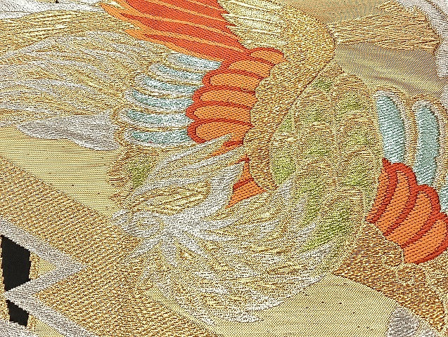 平和屋着物■袋帯 西陣 まとめて100点 鳳凰 向かい鶴 折り鶴 尾長鳥 向かい蝶 更紗 花柄 七宝 佐賀錦 金銀糸 未使用品有 全て正絹 mmm1150