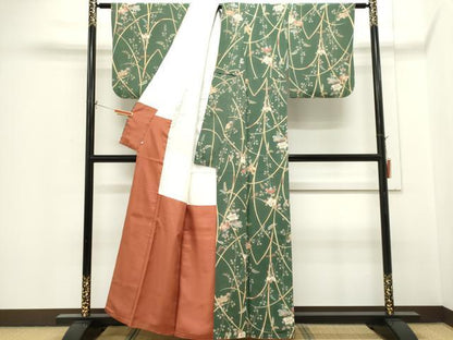 平和屋着物■上質な小紋　辻が花　鬼しぼ縮緬　鈴乃屋扱い　正絹　逸品　CABH1010ou