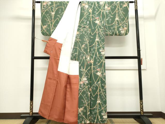 平和屋着物■上質な小紋　辻が花　鬼しぼ縮緬　鈴乃屋扱い　正絹　逸品　CABH1010ou