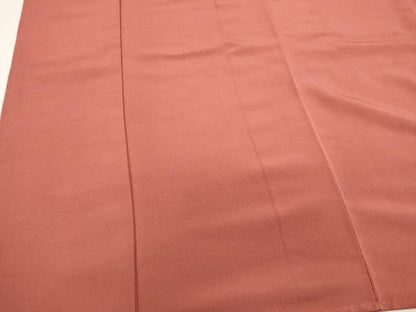 平和屋着物■上質な色無地　甚三紅色　正絹　逸品　CABH1019ou