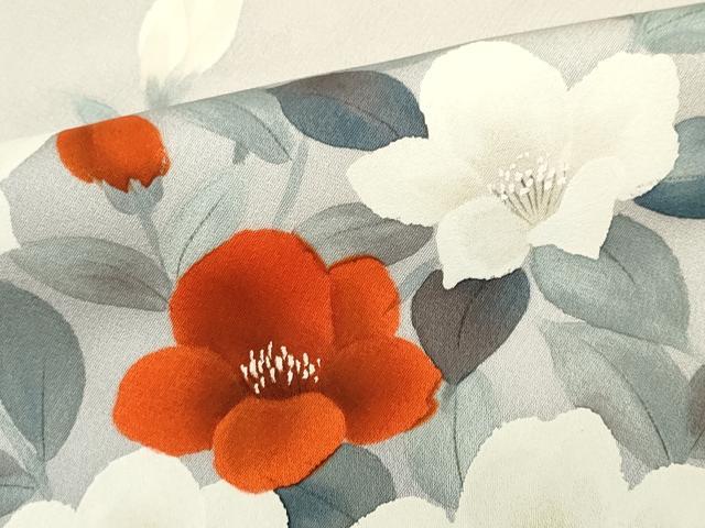 平和屋着物■訪問着　草花文　正絹　逸品　CABH1015ou