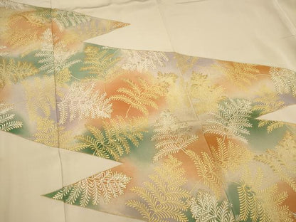 平和屋着物■豪華色留袖　霞草花文　暈し染め　金彩　正絹　逸品　CABH1013ou
