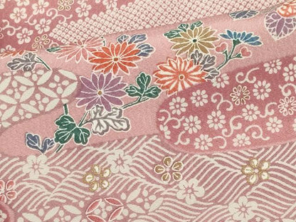 平和屋着物■上質な小紋　吉祥草花文　正絹　逸品　CABH1040ou