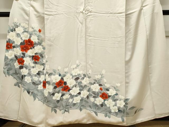 平和屋着物■訪問着　草花文　正絹　逸品　CABH1015ou