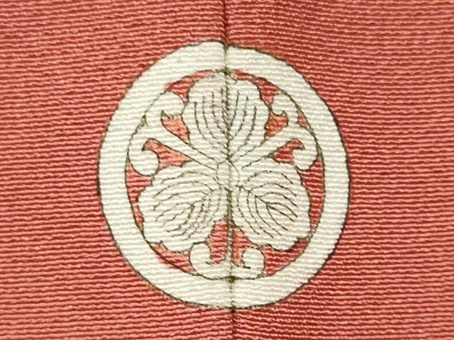 平和屋着物■上質な色無地　甚三紅色　正絹　逸品　CABH1019ou