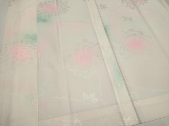 平和屋着物■長襦袢　単衣　草花地紋　暈し染め　正絹　逸品　CABH1029ou