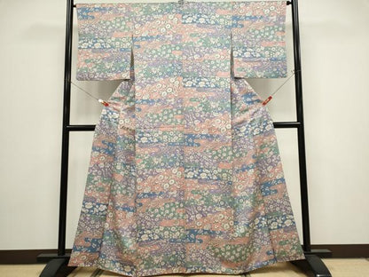 平和屋着物■上質な小紋　辻が花　そごう百貨店扱い　正絹　逸品　CABH1039ou