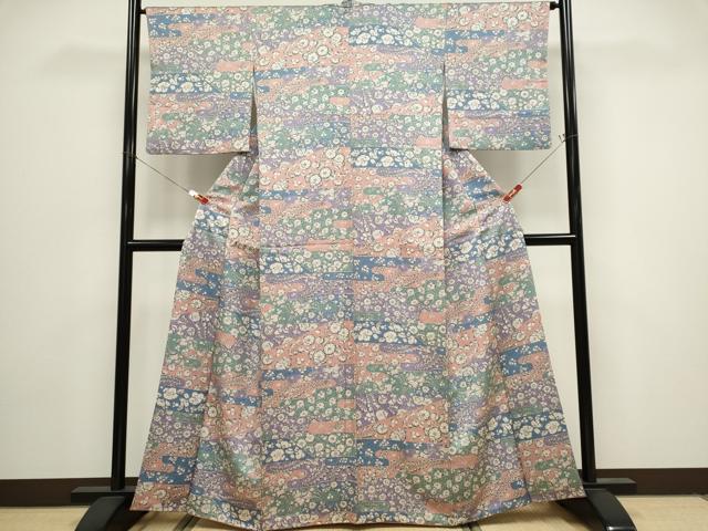 平和屋着物■上質な小紋　辻が花　そごう百貨店扱い　正絹　逸品　CABH1039ou