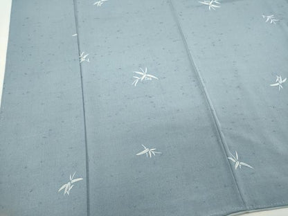 平和屋着物■上質な紬　笹の葉文　正絹　逸品　CABH1020ou