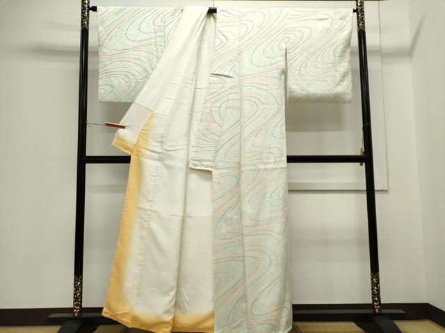 平和屋着物■上質な小紋　流水文　正絹　逸品　CABH1006ou