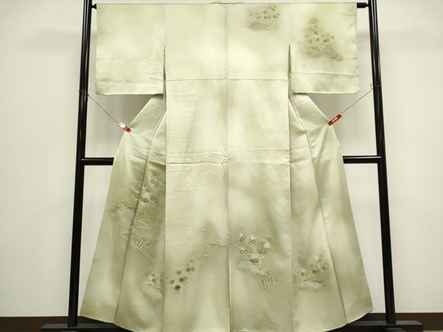 平和屋着物■訪問着　風景草花文　暈し染め　正絹　逸品　CABH1043ou