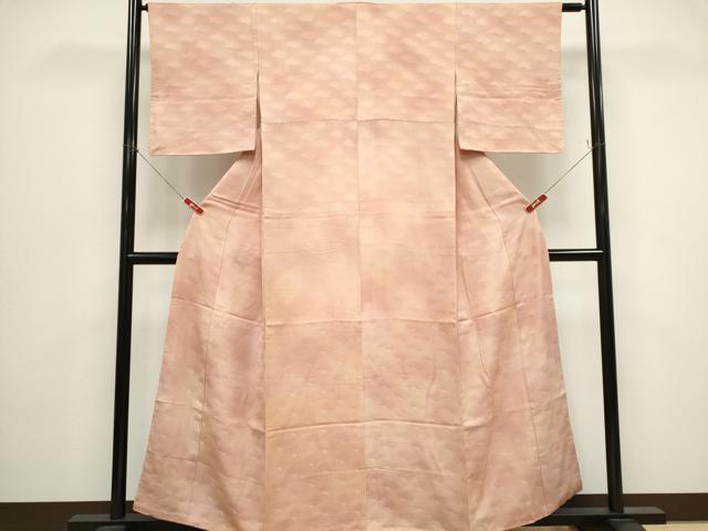 平和屋着物■上質な小紋　霞文　青海波地紋　暈し染め　正絹　逸品　CABH1047ou