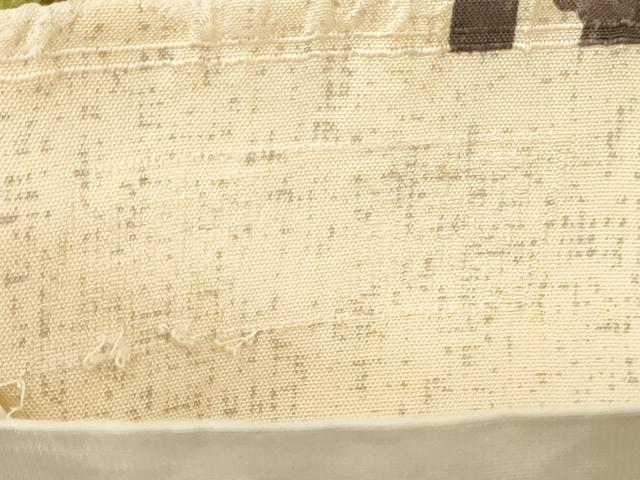 平和屋着物◎西陣　老舗　渡文謹製　手織　全通柄袋帯　纐纈　手描き　更紗花間道　正絹　逸品　DABG7023zy