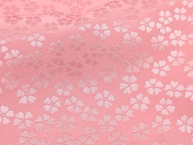 平和屋着物[]七五三　女の子　３歳　祝着　三つ身　被布セット　桜尽くし地紋　ピンク色　DABE7447ma