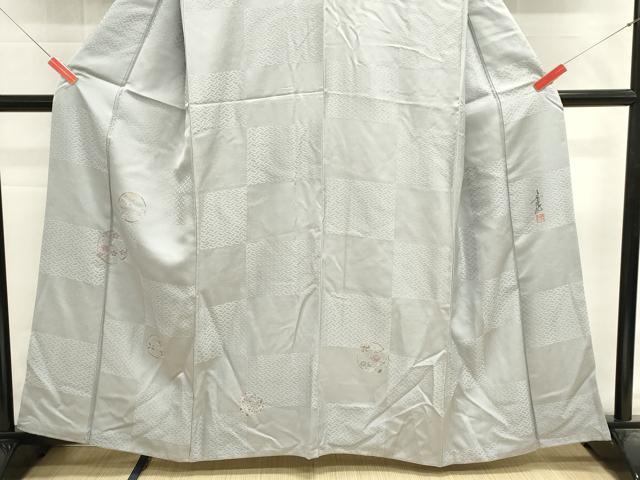 平和屋着物■友禅作家の巨匠　浅井青仁　訪問着　花丸文　金彩　正絹　逸品　DABG6784cd