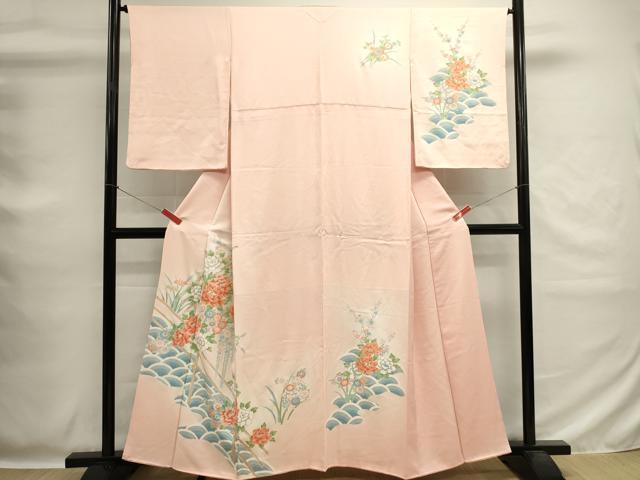 平和屋着物■訪問着　青海波花文　暈し染め　正絹　逸品　DABG6809cd