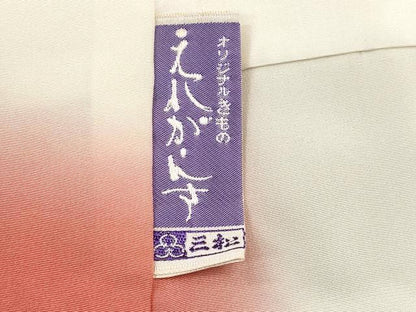 平和屋着物■上質な小紋　草花文　暈し染め　正絹　逸品　DABG6820cd