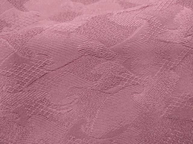 平和屋着物■上質な色無地　荒波地紋　桃花色　正絹　逸品　DABG6811cd