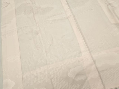 平和屋着物■長襦袢　無双仕立て　雲重ね吉祥地紋　正絹　逸品　DABG6819cd