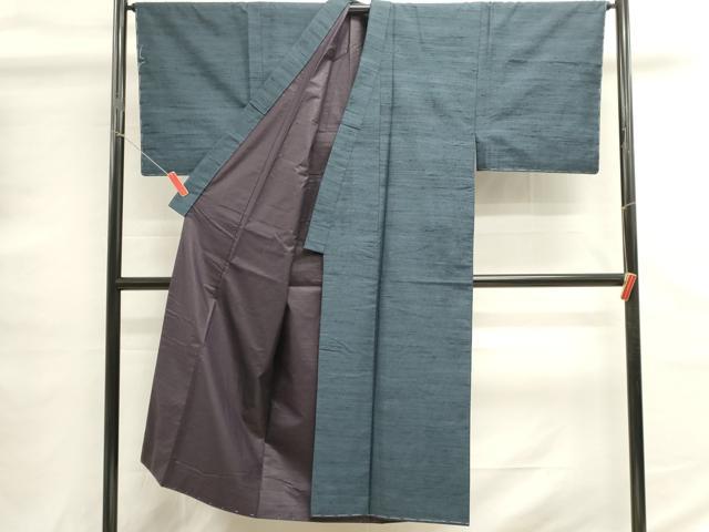 平和屋着物■男性　紬　横段文　正絹　逸品　未使用　DABG6799cd