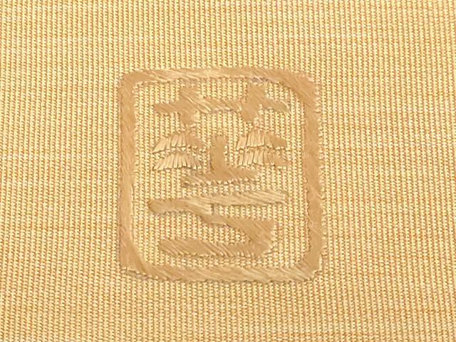 平和屋着物●極上　手織綴れ　山鹿清華　中国三大刺繍　相良刺繍　総刺刺繍　太鼓柄袋帯　船　逸品　DZAB7474kh6