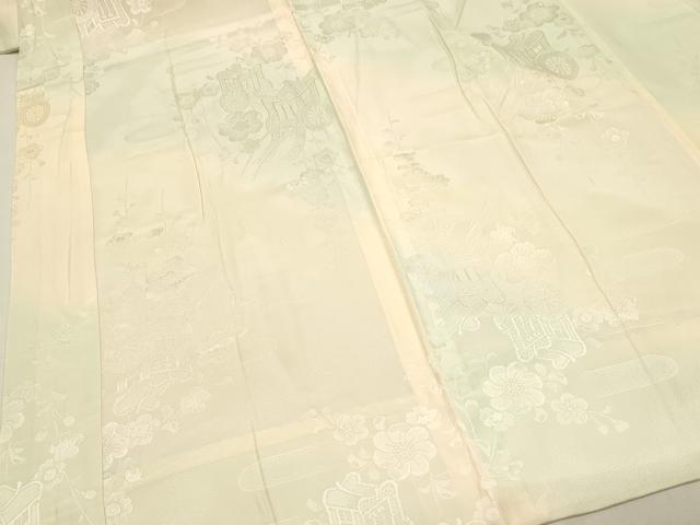 平和屋着物■長襦袢　無双仕立て　御所車花文　暈し染め　やまと誂製　正絹　逸品　DABG4187qp