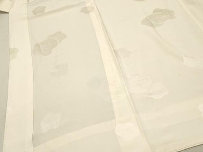 平和屋着物■長襦袢　無双仕立て　舞梅文　正絹　逸品　DABG4188qp