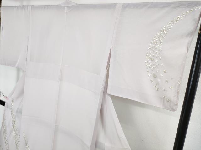 平和屋本店＊極上 夏物 訪問着 総手刺繍 絽 舞花文 淡紅藤色地 金糸 逸品 DZAB4019kh6