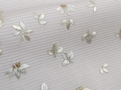 平和屋本店＊極上 夏物 訪問着 総手刺繍 絽 舞花文 淡紅藤色地 金糸 逸品 DZAB4019kh6