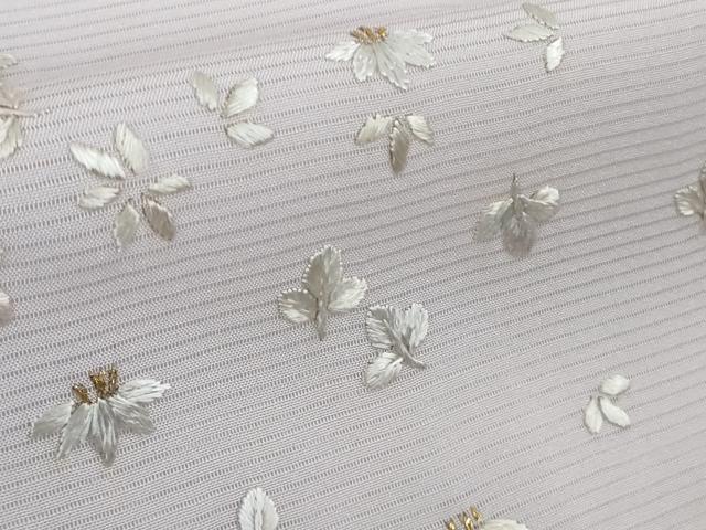 平和屋本店＊極上 夏物 訪問着 総手刺繍 絽 舞花文 淡紅藤色地 金糸 逸品 DZAB4019kh6