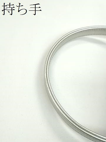 平和屋着物▼和装小物　和装バッグ　ハンドバッグ　舞桜文　振袖　銀彩　逸品　CABH2200ju