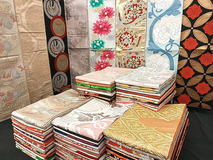 平和屋着物■袋帯 西陣 まとめて100点 鳳凰 鶴 尾長鳥 花柄 七宝 正倉院 金銀糸 など 着用可能多数 未使用品あり 全て正絹 mmm1157