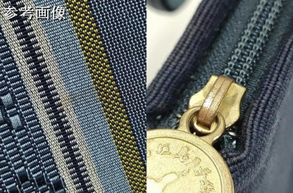 平和屋着物▼和装小物　和装バッグ　本場琉球花織　ハンドバッグ　ロートン織　逸品　AABJ5846ay