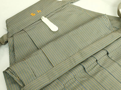 平和屋着物●極上　男性　行灯袴　縞　逸品　DZAB7530kh6
