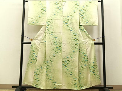 平和屋着物■上質な小紋　桐　暈し染め　正絹　逸品　BAAX6584hj