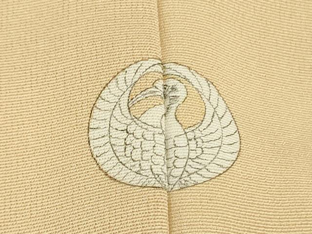 平和屋本店●極上　創業460年・千總　訪問着　駒刺繍　道長正倉院花文　浅黄色地　暈し染め　大丸扱い　逸品　DZAB4004kh6