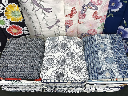 平和屋着物■浴衣 まとめて 45点 蝶 蜻蛉 向日葵 花柄 型染め など 着用可能多数 未使用品あり mmm1167