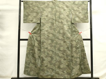 平和屋着物■江戸小紋　幾何学吉祥文　正絹　逸品　DABG6892cd