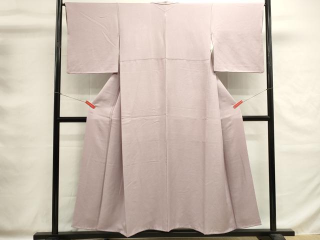 平和屋着物■上質な色無地　小花地紋　淡紅藤色　正絹　逸品　DABG6903cd