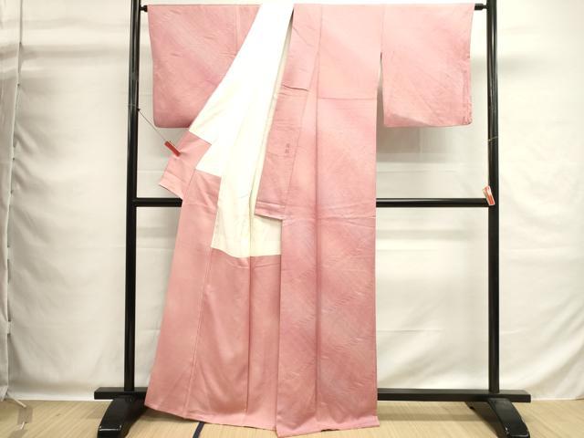 平和屋着物■上質な小紋　作家物　霞文　暈し染め　正絹　逸品　DABG6902cd