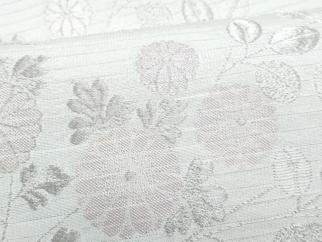 平和屋着物＊夏物　六通柄袋帯　秋草文　金糸　CABH8210fb