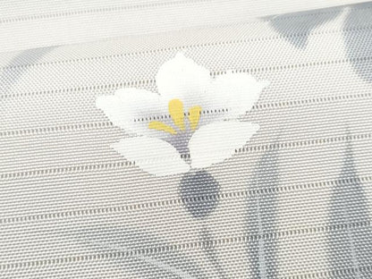 平和屋着物＊夏物　塩瀬　九寸名古屋帯　手描き　枝花文　正絹　逸品　CABH8199fb
