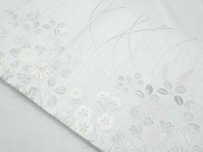 平和屋着物＊夏物　六通柄袋帯　秋草文　金糸　CABH8210fb
