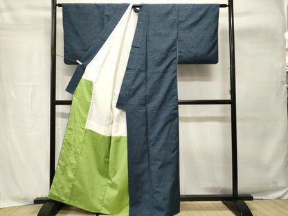 平和屋着物■上質な紬　唐草文　正絹　逸品　CABH8928ev