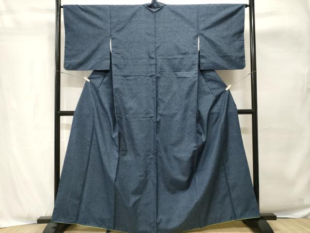 平和屋着物■上質な紬　唐草文　正絹　逸品　CABH8928ev