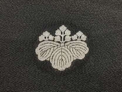 平和屋着物■豪華黒留袖　刺繍　松竹梅　金銀糸　正絹　逸品　BAAX3583yc