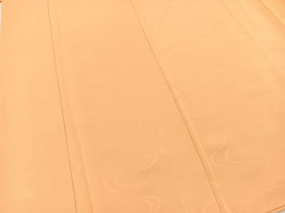 平和屋着物■上質な色無地　流水地紋　赤香色　正絹　逸品　BAAX3622yc